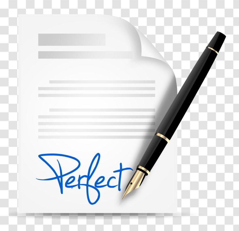 Contract Paper Pen Transparent PNG