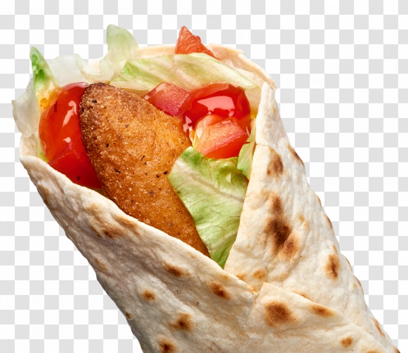 Gyro Wrap Shawarma Fast Food Vegetarian Cuisine - Spicy Chicken Transparent PNG