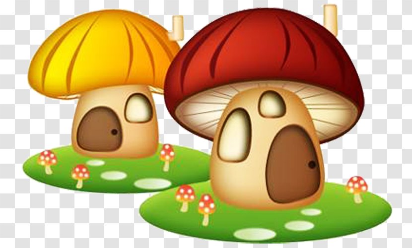 Cartoon Comics Drawing - Commodity - Small Mushroom House Transparent PNG