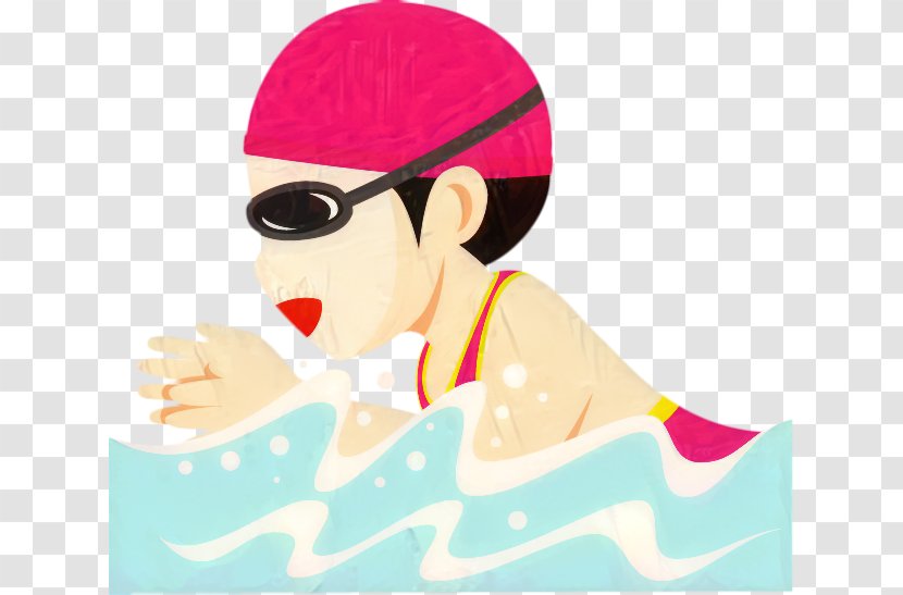 Swimming Cartoon - No - Swim Cap Recreation Transparent PNG