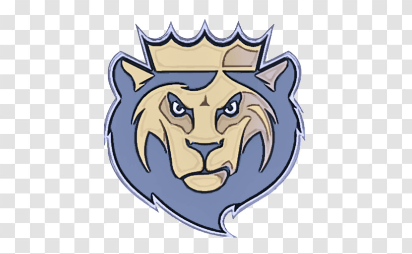 Lion Cartoon Head Logo Symbol Transparent PNG