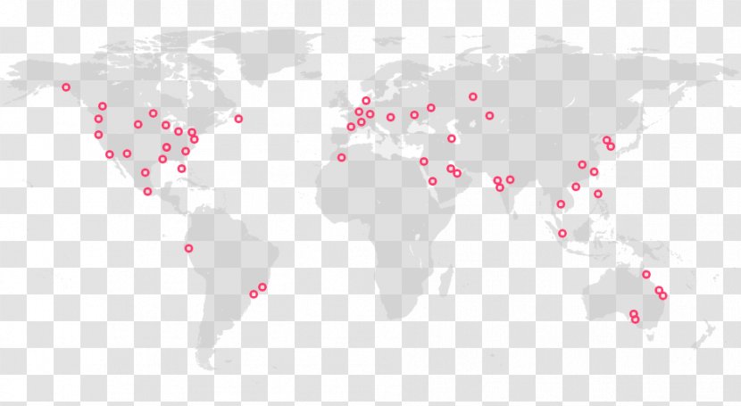 World Map City Location Transparent PNG