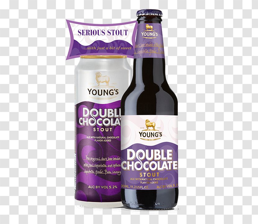 Beer Bottle Wells & Young's Brewery Stout - Chocolate Transparent PNG