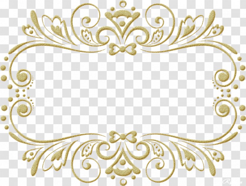 Picture Frames Mirror Wedding Ornament - Symmetry - Gold Frame Transparent PNG