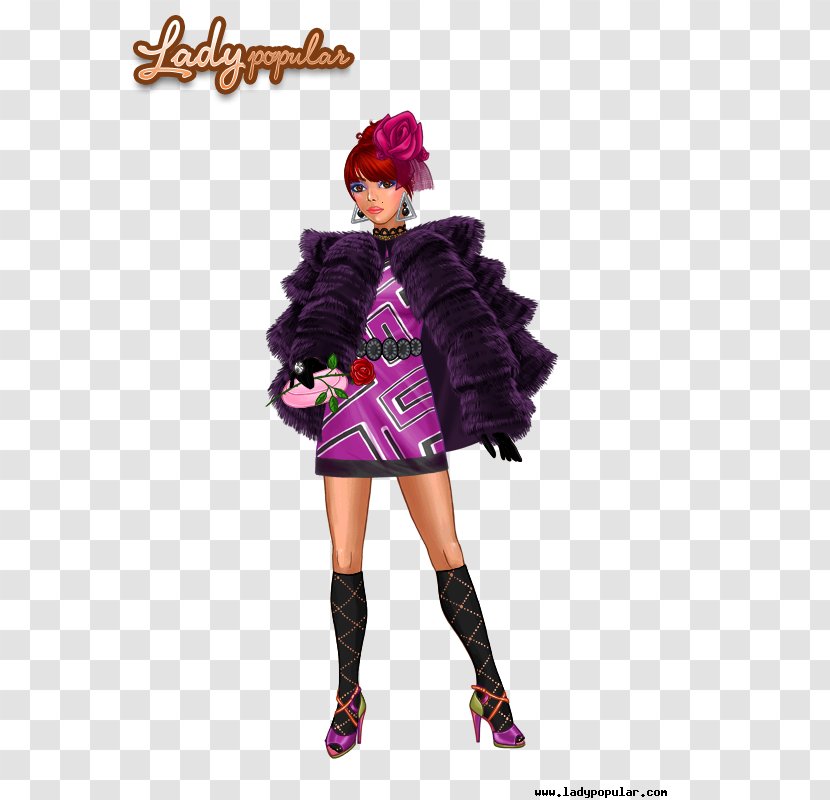Lady Popular Fashion Name Game - Purple - Nowruz Transparent PNG