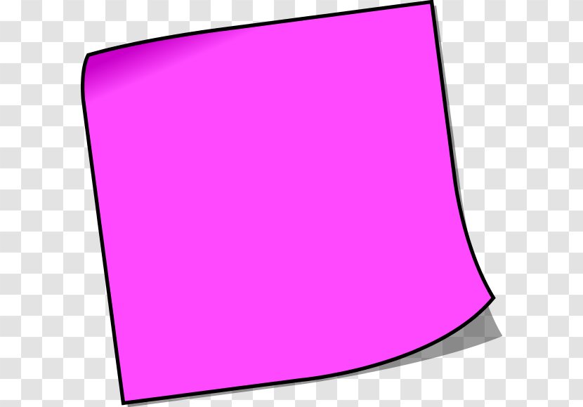 Post-it Note Clip Art - Area - Avery Cliparts Transparent PNG