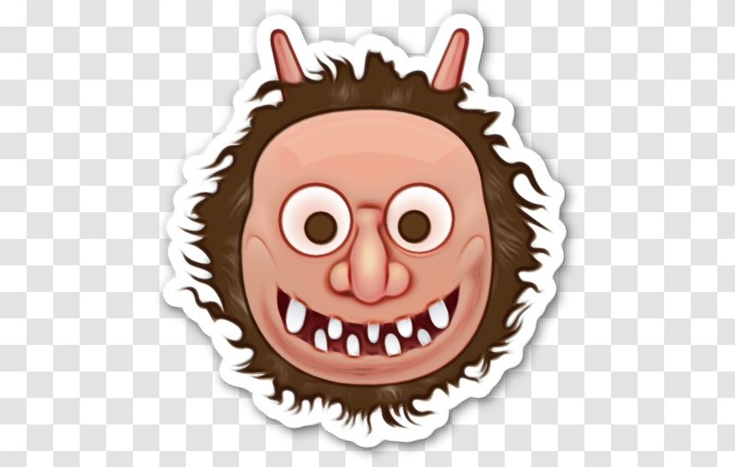 Emoji Face - Ogre - Smile Snout Transparent PNG