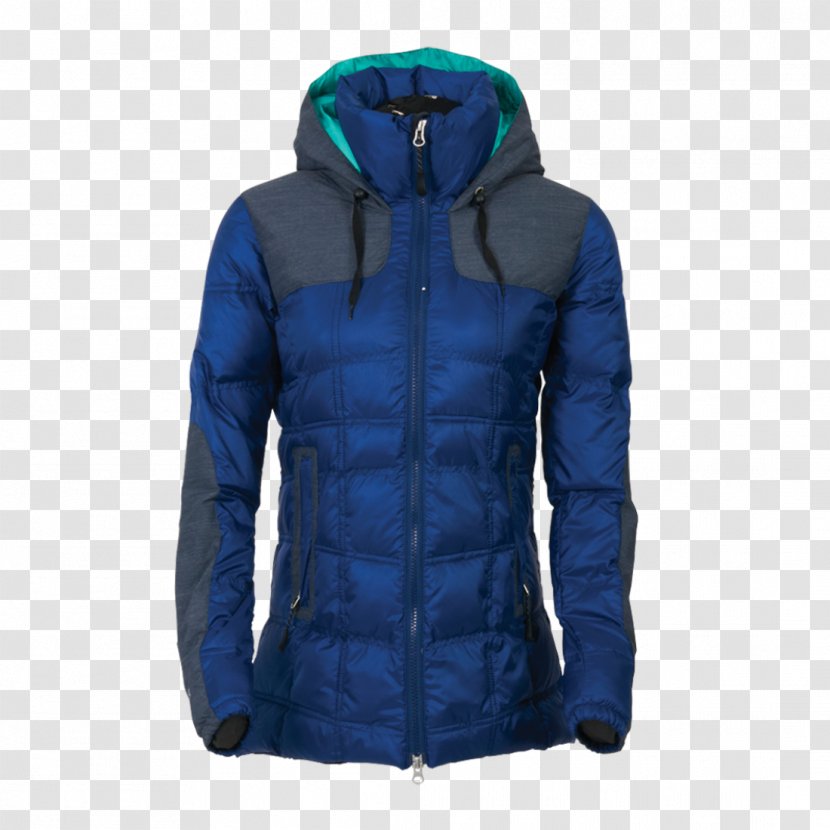 Cobalt Blue Polar Fleece Parka Down Feather - Puffer Transparent PNG