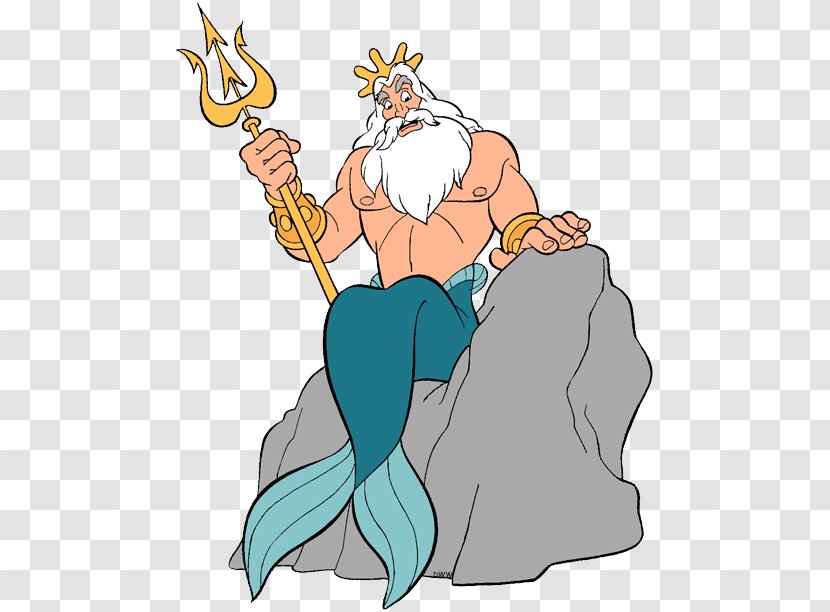 King Triton Ariel The Little Mermaid Clip Art - Tail - Bail Bonds Transparent PNG
