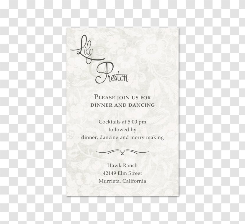 Wedding Invitation Convite Font - Text Transparent PNG