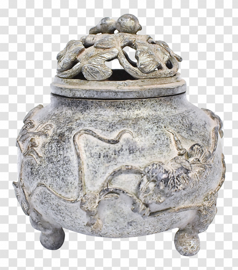 Toad Stone Carving Artifact Silver Statue Transparent PNG