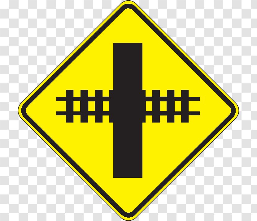 Traffic Sign Warning Intersection Level Crossing - Symbol - Railway Signal Transparent PNG