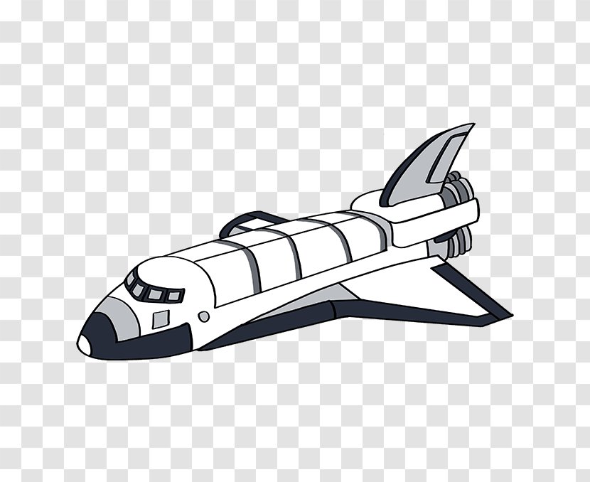 Drawing Video Clip Image Cartoon - Vehicle - Space Shuttle Transparent PNG