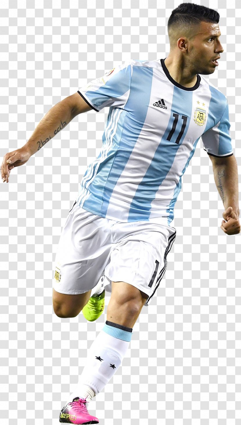Sergio Agüero 2018 World Cup Argentina National Football Team Manchester City F.C. Jersey - Aguero Transparent PNG