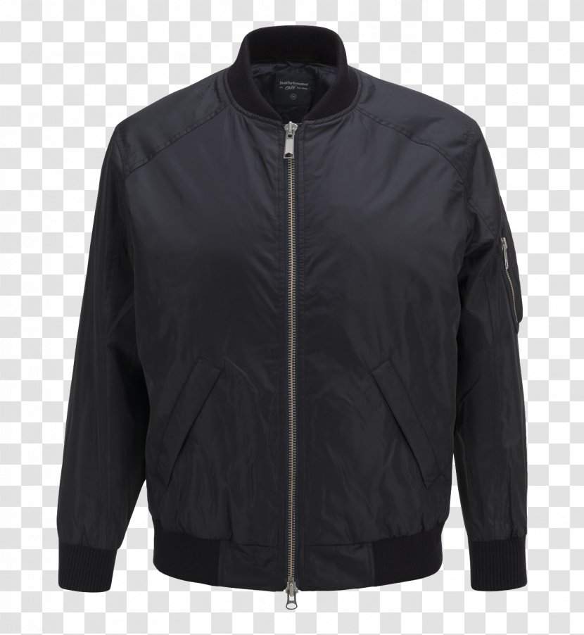 T-shirt Jacket Polar Fleece Zipper Coat - Black Transparent PNG
