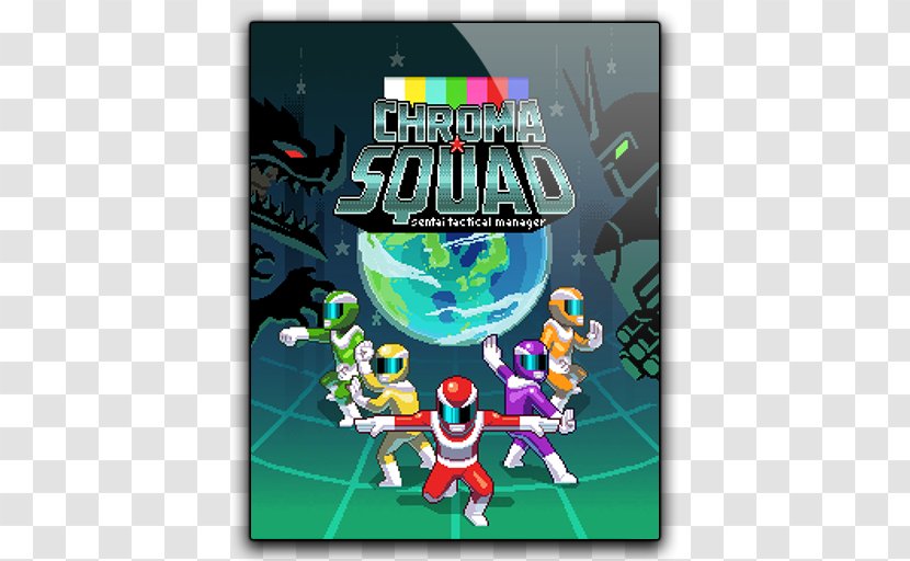 Chroma Squad Tactical Role-playing Game Super Sentai Steam - Behold Studios - Posters Creative Football Theme Transparent PNG