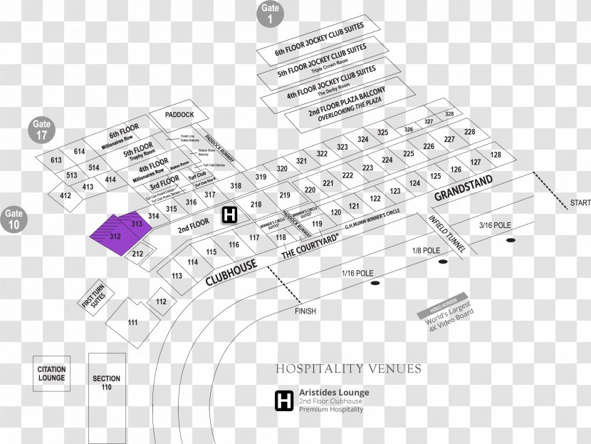 Churchill Downs Kentucky 2016 Derby 2019 2018 - Horse Racing - Seating Area Transparent PNG
