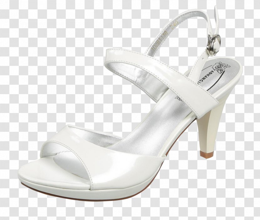 Sandal High-heeled Footwear Designer - Shoe - White One With Sandals Transparent PNG