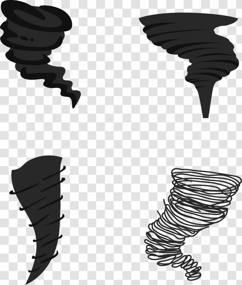 Weather And Climate Icon - Monochrome - Black Tornado Transparent PNG