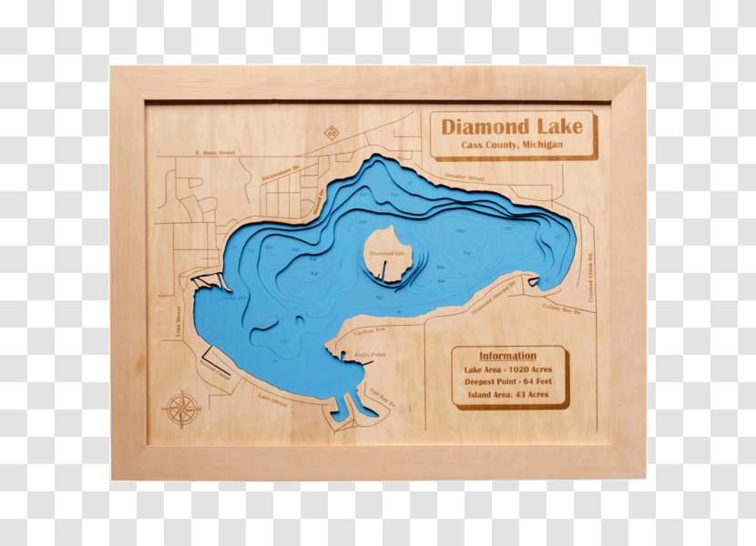 Lake Michigan O.C. Fisher Reservoir Diamond Lobdell - Wood Ya Shop Transparent PNG