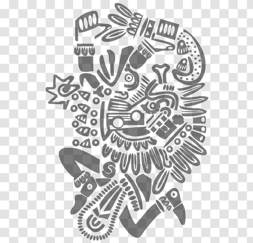 Aztec Empire Mythology Drawing Quetzalcoatl Deity - Organism - Goddess Transparent PNG