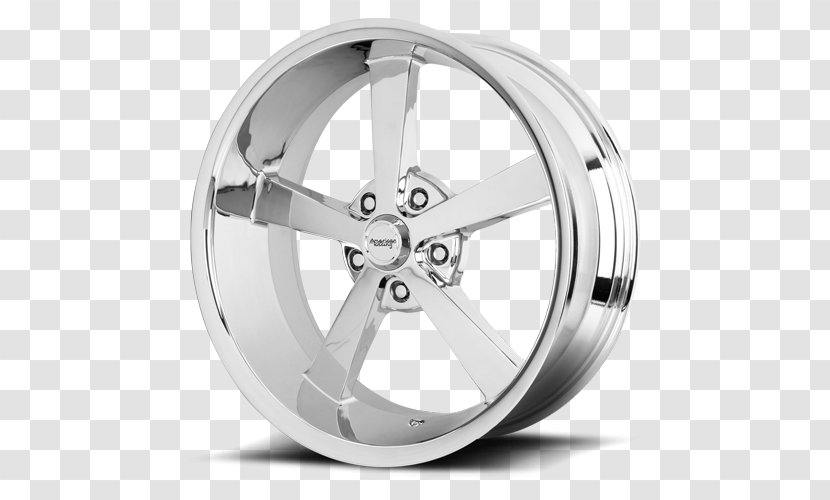 Alloy Wheel American Racing Spoke Rim - Chrome Plating Transparent PNG