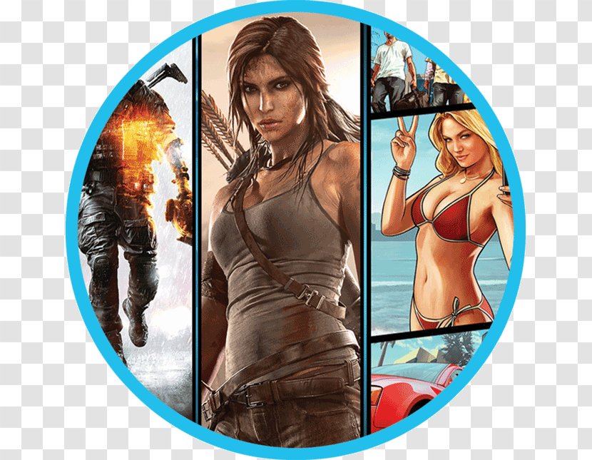 Grand Theft Auto V Tomb Raider Video Game Poster - Personal Computer - Coin Transparent PNG