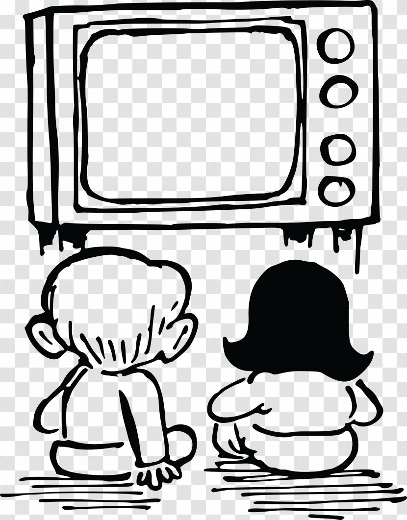 Television Drawing Clip Art - Silhouette - Child Transparent PNG