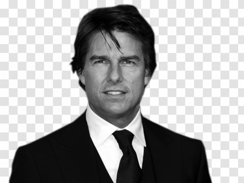 Tom Cruise Mission: Impossible 6 Actor Film Producer - Black And White Transparent PNG