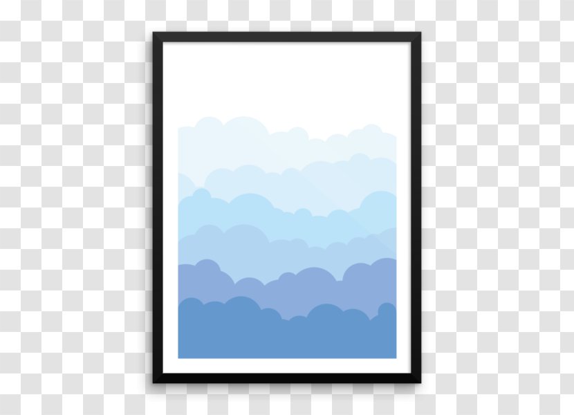 Picture Frames Poster Mat Text - Blue - Painting Transparent PNG