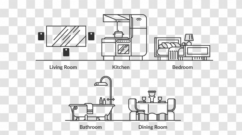Living Room Bedroom Kitchen Bathroom - Hardware Accessory Transparent PNG