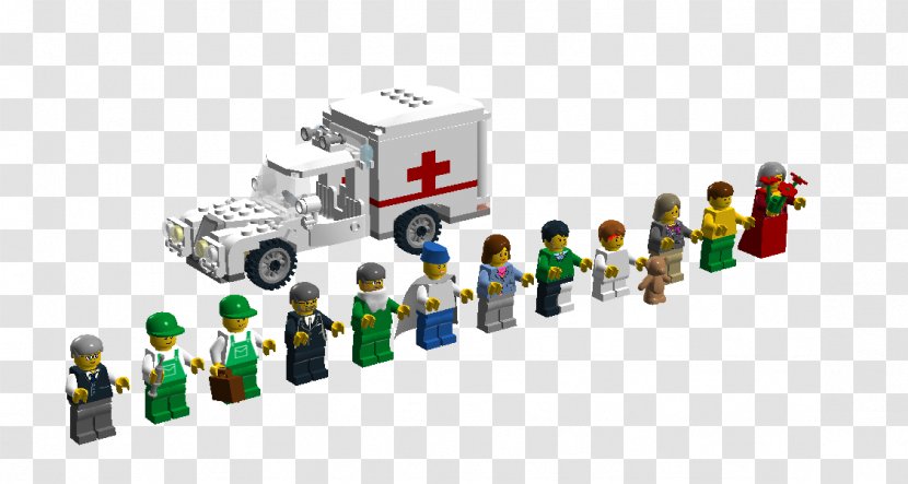 Product Design Toy Block - Lego Ambulance Station Transparent PNG