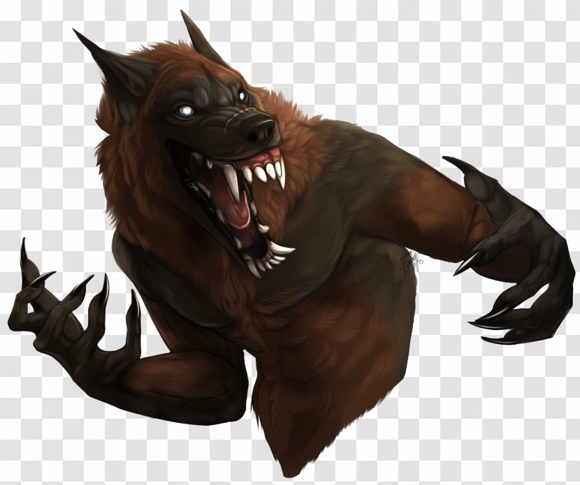 Werewolf Monster Drawing - Fictional Character Transparent PNG