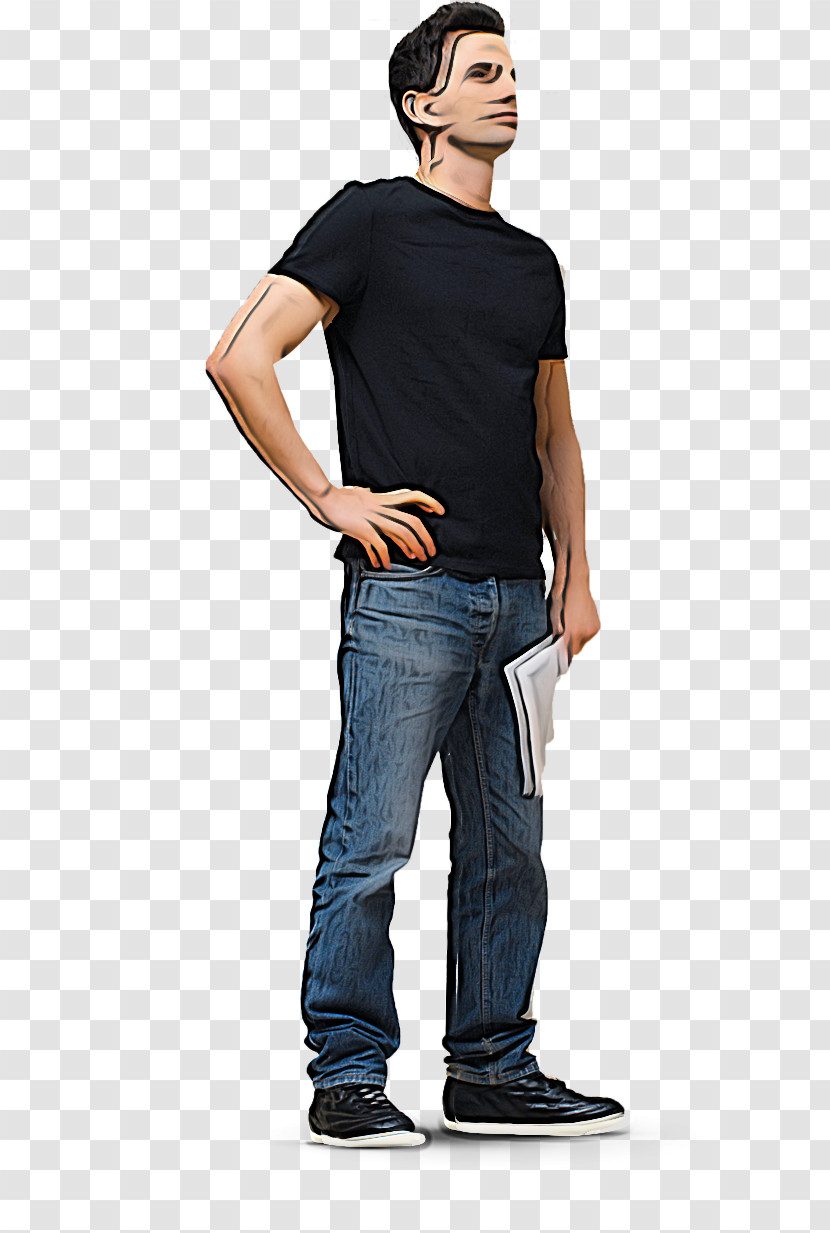 Jeans T-shirt Denim Dress Shirt Clothing Transparent PNG