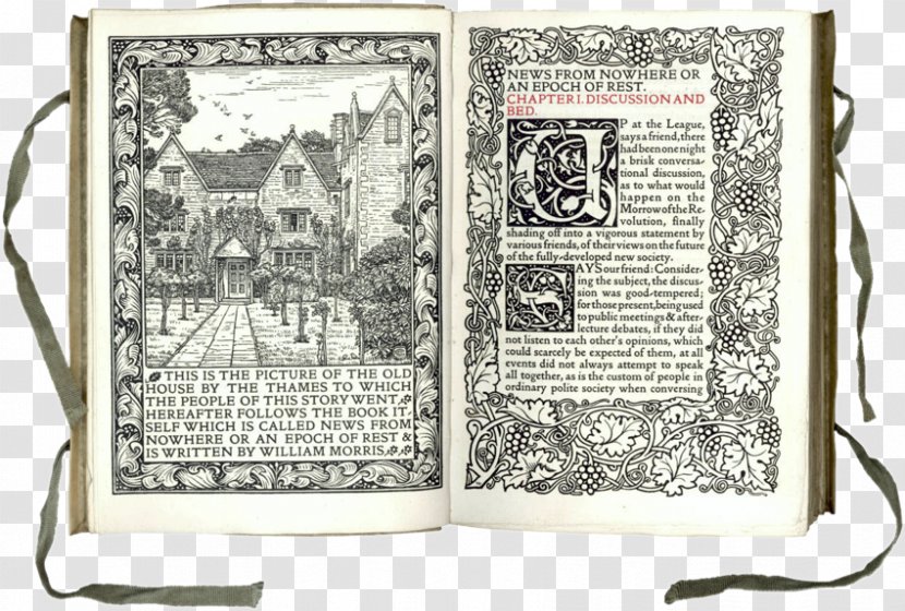 News From Nowhere Kelmscott Manor Utopia Artist - Novel Transparent PNG