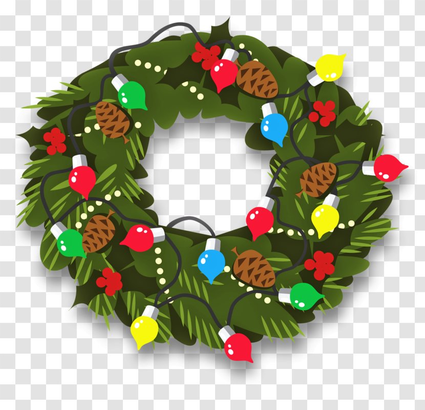 Christmas Ornament Santa Claus Holiday PresenterMedia - Decor - Wreath Decoration Transparent PNG