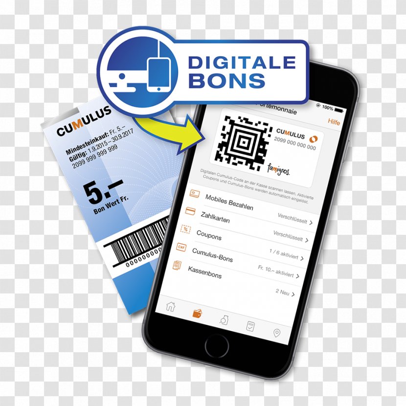 Smartphone Migros Coupon Business Voucher - App Promotion Transparent PNG