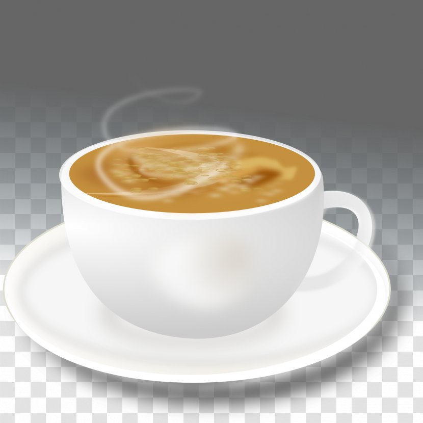 Coffee Espresso Cappuccino Latte Cafe - Milk - Mug Transparent PNG