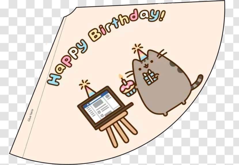 Party Hat Birthday Pusheen - Flower Transparent PNG