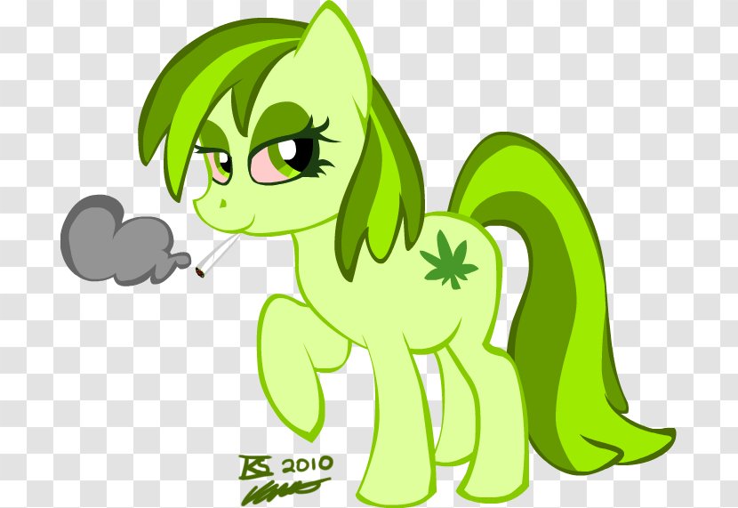 Pony Cannabis Smoking Image - Mythical Creature Transparent PNG