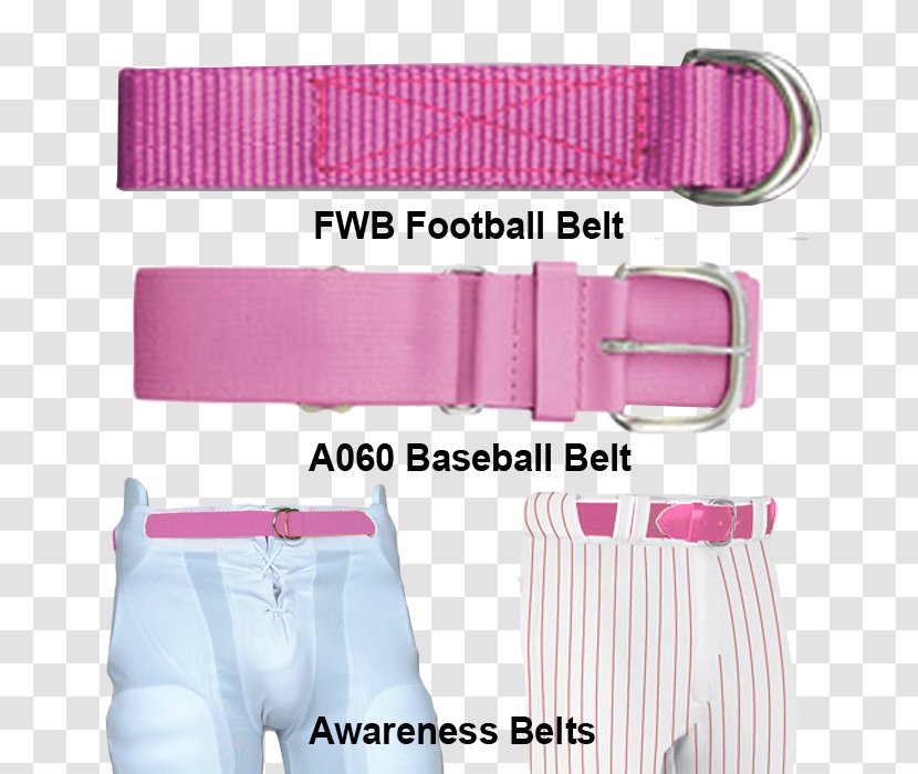 Schutt Football Belt Pink 4 Inch Product - Fashion Accessory Transparent PNG