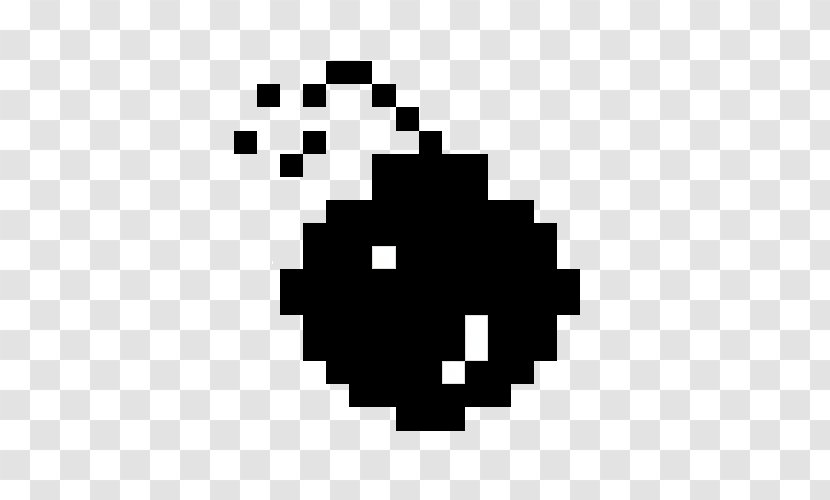 Pixel Art - Black And White Transparent PNG