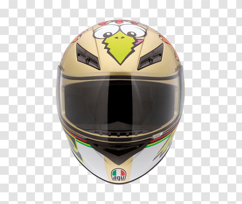 Motorcycle Helmets AGV Chicken - Valentino Rossi Transparent PNG