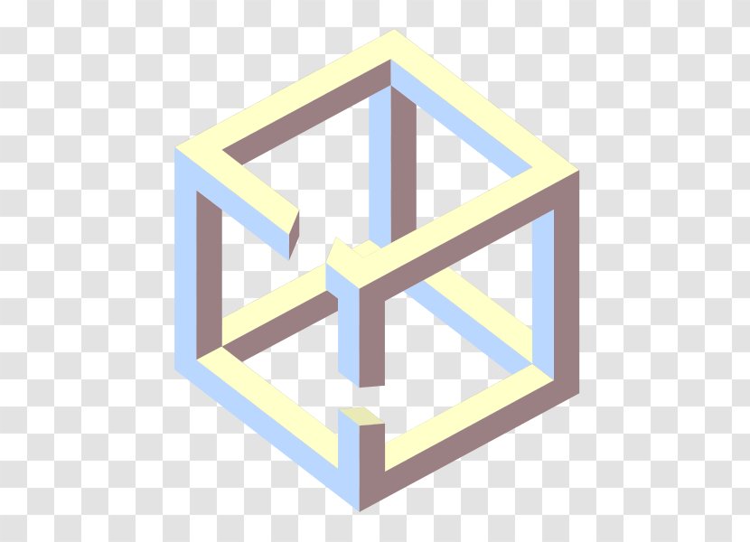 Belvedere Impossible Cube Object Drawing Penrose Triangle - 3d Figures And Toothache Stereogram Transparent PNG