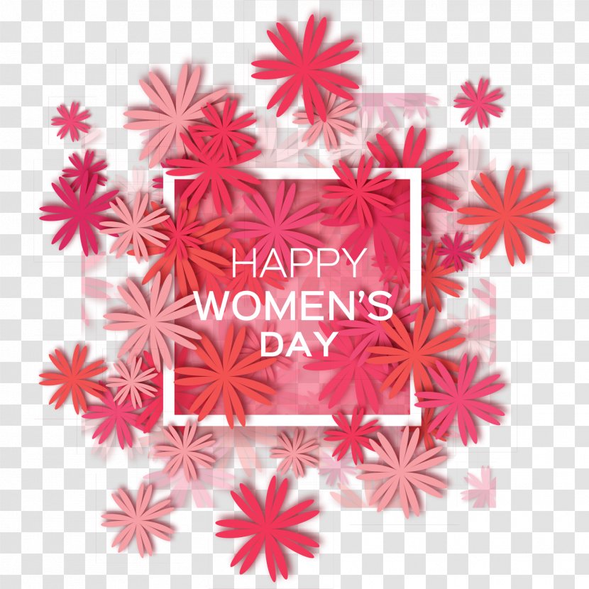 International Womens Day March 8 Royalty-free - Gift - Red Flower Box Transparent PNG