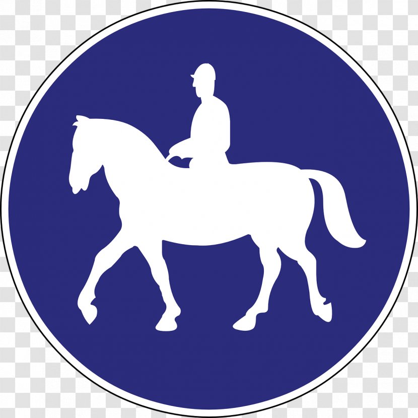 Horse Equestrian Mule Track Traffic Sign Transparent PNG