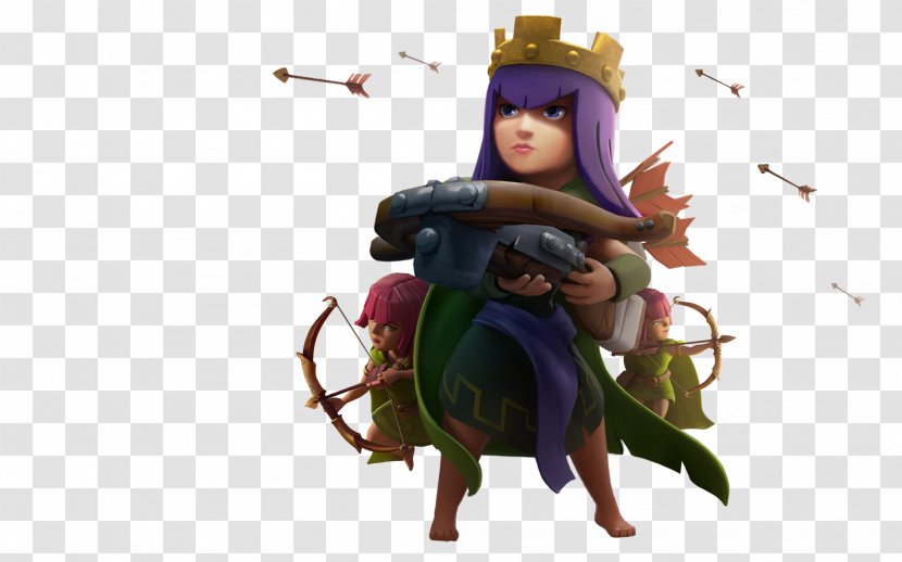Clash Of Clans Queen Game Wallpaper - Action Figure Transparent PNG