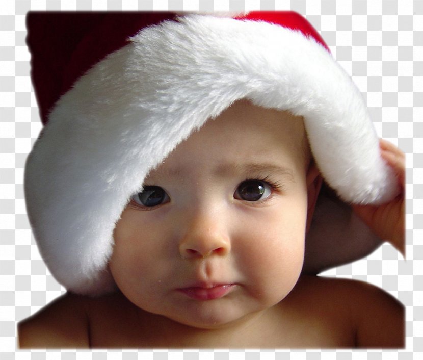 Christmas Babies Infant Santa Claus Child - Hair Accessory Transparent PNG