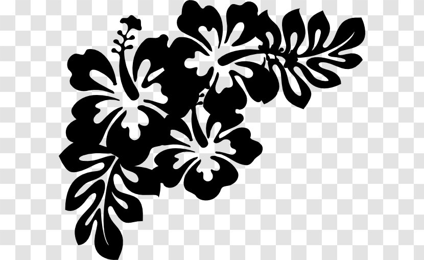 Clip Art Decorative Borders And Frames Image - Blackandwhite - Flower Transparent PNG
