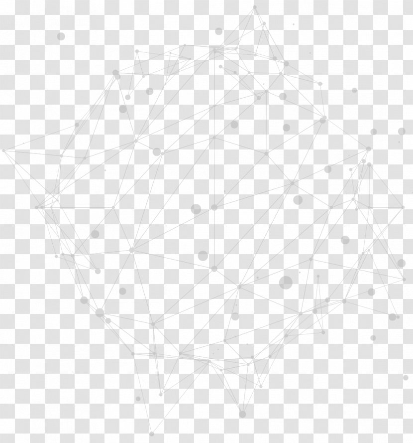 Point Angle Symmetry - Black And White Transparent PNG